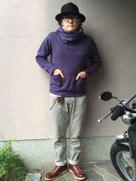 「Nothing special（ナッシングスペシャル）のアイテム」を使った、たて たつさん（メンズ・170cm）の秋コーディネート