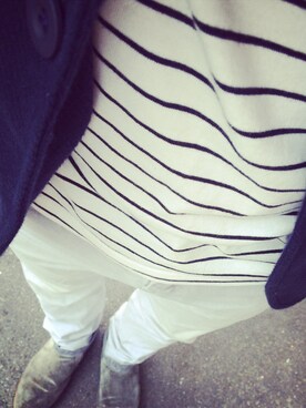 「アイテム（ブーツ、シルバー系）」を使った、Yuya Nishidaさん（メンズ・170cm）の冬コーディネート