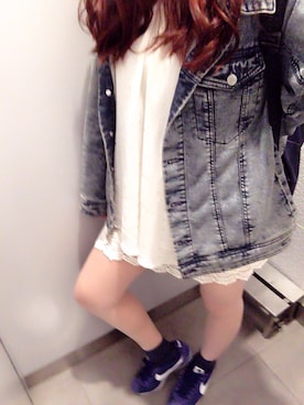 「古着っぽく」｜R♡さん（レディース・155cm）の春コーディネート