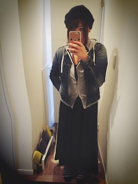 「草津温泉」｜satomoさん（レディース・159cm）の秋コーディネート