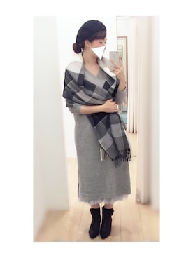 「JELLY BEANS」｜「アイテム（帽子）」を使った、piiさん（レディース・165cm）の秋コーディネート