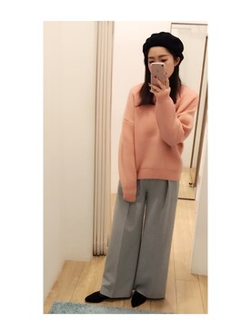 「JELLY BEANS」｜「アイテム（帽子）」を使った、piiさん（レディース・165cm）の冬コーディネート