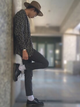 「streetsnap」｜「アイテム（その他アウター）」を使った、AnAnさん（メンズ・183cm）の冬コーディネート