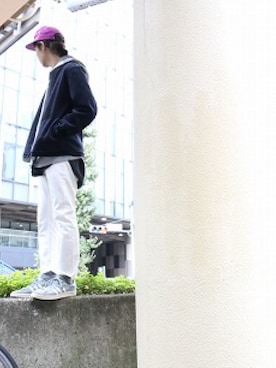 「bukht」｜「アイテム（ノーカラージャケット）」を使った、＊さん（メンズ・172cm）の秋コーディネート