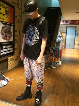 やんねさん（メンズ・180cm）の夏コーディネート