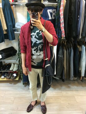 やんねさん(メンズ・180cm)の夏コーディネート