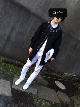 「Odeur（オドゥール）のアイテム」を使った、やんねさん（メンズ・180cm）の春コーディネート