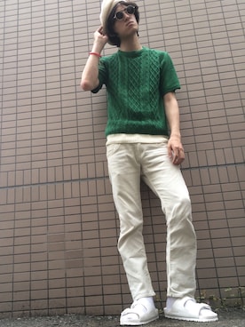 やんねさん(メンズ・180cm)の夏コーディネート