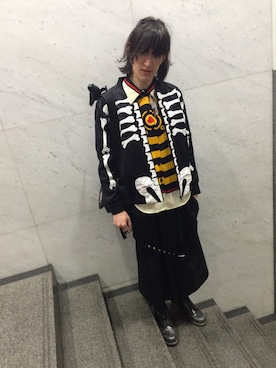 「adidas Originals by JEREMY SCOTT」｜「アイテム（ジャケット/アウター）」を使った、やんねさん（メンズ・180cm）の春コーディネート