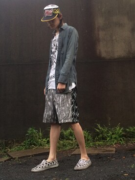 やんねさん（メンズ・180cm）の夏コーディネート