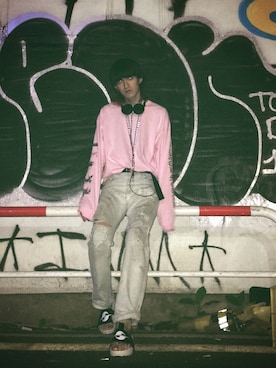 「SHAUN SAMSON（ショーンサムソン）のアイテム」を使った、やんねさん（メンズ・180cm）の夏コーディネート