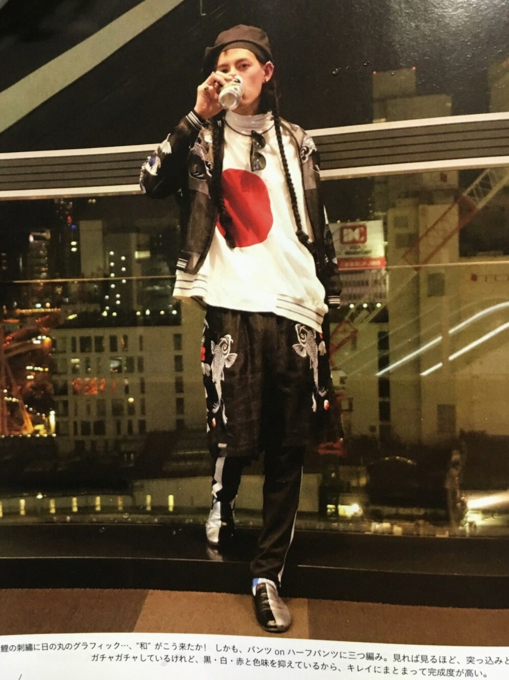 「3.1 phillip lim、モード、mode、和柄、東京コレクション、snap、ginza、ELVIRA、自作、セットアップ」｜「3.1 Phillip Limのアイテム（ジャケット/アウター、その他）」を使った、やんねさん（メンズ・180cm）の秋コーディネートの1枚目の写真
