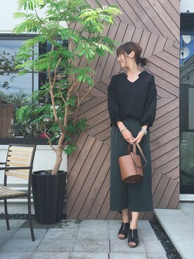 「バケツバック」｜yoka1124さん（レディース・170cm）の秋コーディネート