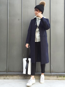 「Marc by Marc Jacobs（マークバイマークジェイコブス）のアイテム（マウンテンパーカー）」を使った、yoka1124さん（レディース・170cm）の冬コーディネート