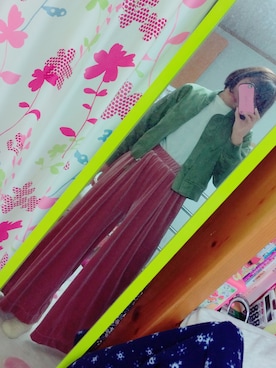 「RETRO GIRL（レトロガール）のアイテム（その他パンツ、ピンク系）」を使った、tamu＊さん（レディース・160cm）の秋コーディネート