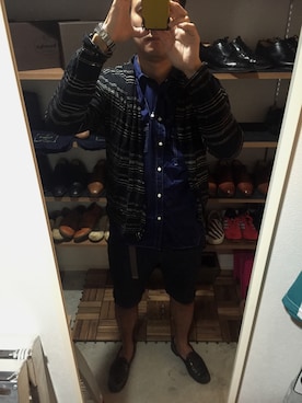 「Scye（サイ）のアイテム（デニムパンツ）」を使った、Kiyoshi  Yoshikaneさん（メンズ・184cm）の秋コーディネート
