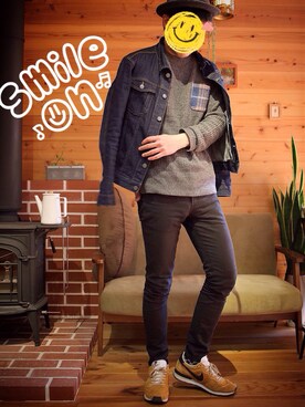 hide◡̈さん（メンズ・173cm）の冬コーディネート