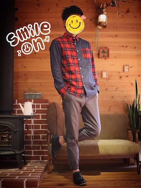 hide◡̈さん（メンズ・173cm）の冬コーディネート