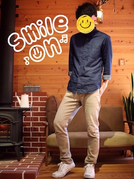 hide◡̈さん（メンズ・173cm）の冬コーディネート