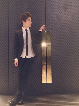 「Paul Smith（ポールスミス）のアイテム」を使った、MINX  勘場  恭平  さん（メンズ・175cm）の冬コーディネート