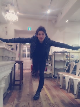 「アイテム（手袋）」を使った、MINX  勘場  恭平  さん（メンズ・175cm）の冬コーディネート