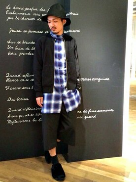 「hat」｜HAREWEBSTAFF/KONDOさん（メンズ・174cm）の夏コーディネート
