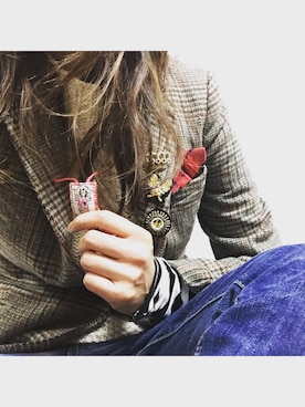 「Fil Daraignee（フィルダレニエ）のアイテム」を使った、Kotomi Minagawaさん（レディース・169cm）の秋コーディネート