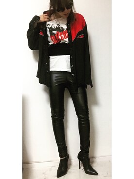「アイテム（ブーティ）」を使った、Kotomi Minagawaさん（レディース・169cm・20代）の冬コーディネート