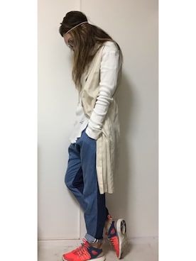 「Monkey Flip（モンキーフリップ）のアイテム」を使った、Kotomi Minagawaさん（レディース・169cm）の春コーディネート