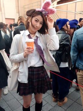 しよりさん（レディース・160cm）の秋コーディネート