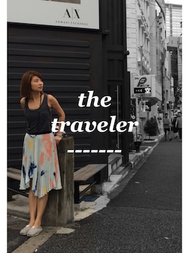「travel」｜「アイテム（アクセサリー）」を使った、Red Kellyさん（レディース・163cm）の夏コーディネート