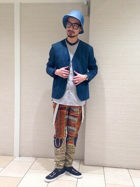 平田 健二さん(メンズ・184cm)の春コーディネート