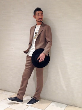 「スーツ」｜平田 健二さん（メンズ・184cm）の夏コーディネート