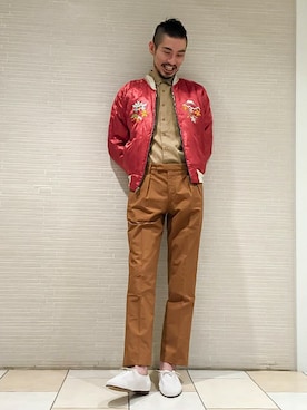 平田 健二さん（メンズ・184cm）の冬コーディネート