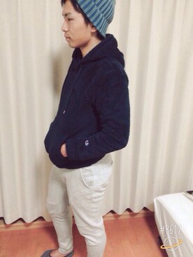 「SEVENDAYS=SUNDAY（セブンデイズサンデイ）のアイテム（ニットキャップ/ビーニー）」を使った、yuseiさん（メンズ・172cm）の秋コーディネート