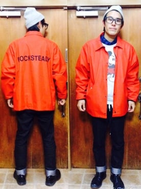 「A.P.C.（アーペーセー）のアイテム（カバーオール）」を使った、KE-TO OGAMIさん（メンズ・167cm）の冬コーディネート