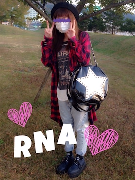 「ANAP（アナップ）のアイテム（ハンチング/ベレー帽）」を使った、star★さん（レディース・154cm）の秋コーディネート