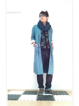 「DOUBLE NAME（ダブルネーム）のアイテム（その他アウター）」を使った、UNIchiroさん（メンズ・172cm）の秋コーディネート
