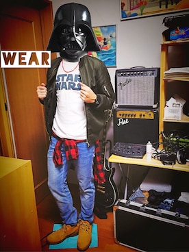 「EDWIN（エドウィン）のアイテム（ブルゾン）」を使った、daichiさん（メンズ・174cm）の冬コーディネート
