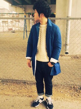 jin .さん（メンズ・166cm）の冬コーディネート
