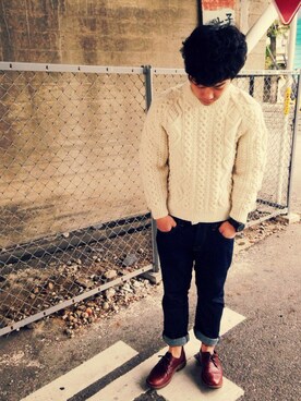 jin .さん（メンズ・166cm）の冬コーディネート