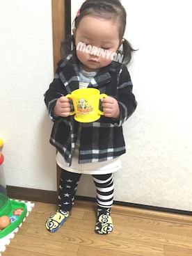 「わんわん」｜marinyanさん（キッズ・80cm）の春コーディネート