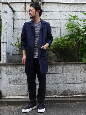 「FACTOTUM（ファクトタム）のアイテム（その他アウター）」を使った、HIROMU_OTAさん（メンズ・174cm）の夏コーディネート