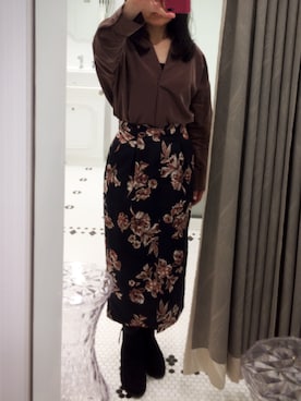 「andemiu」｜「アイテム（ブーティ）」を使った、えむえふさん（レディース・158cm）の秋コーディネート