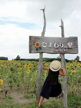 「ひまわり」｜「アイテム（その他）」を使った、airi...nさん（キッズ・110cm）の夏コーディネート