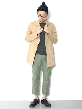 「バレンタインデートスタイル」｜「アイテム（スウェット）」を使った、エグチさん（メンズ・175cm）の冬コーディネート