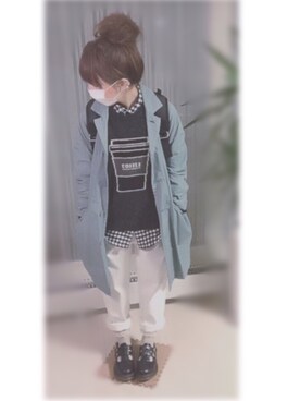 「aiko」｜「アイテム（その他アウター）」を使った、ぷぷこ   ༘*﻿さん（レディース・151cm）の秋コーディネート