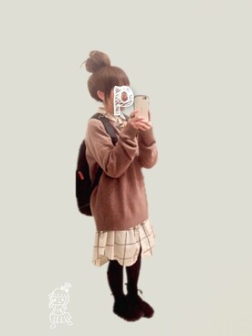 ぷぷこ   ༘*﻿さん（レディース・151cm）の秋コーディネート