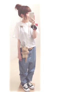 「aiko」｜「アイテム（PC・スマホグッズ/家電）」を使った、ぷぷこ   ༘*﻿さん（レディース・151cm）の夏コーディネート
