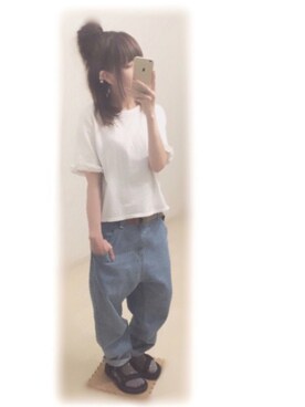 ぷぷこ   ༘*﻿さん（レディース・151cm）の夏コーディネート